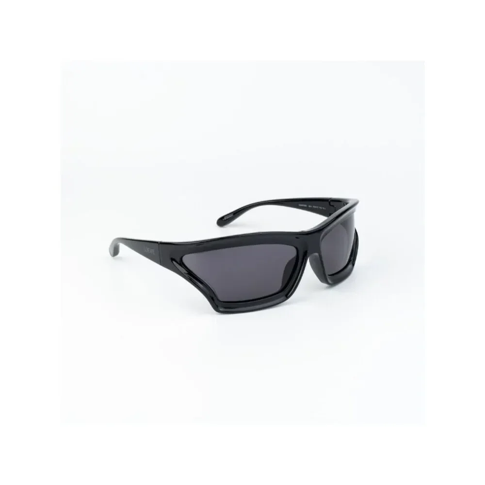 Loewe x PAULA'S IBIZA Men Sunglasses Black Smoke Wraparound LW40143U 01A